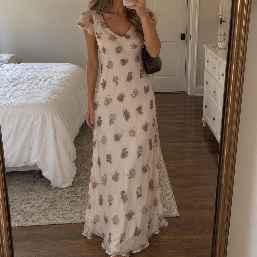 Y2K Rose Maxi Dress